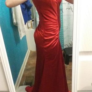 Red prom dress